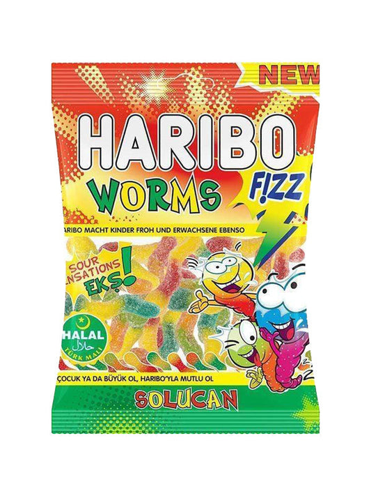 Halal Haribo Worms Fizz
